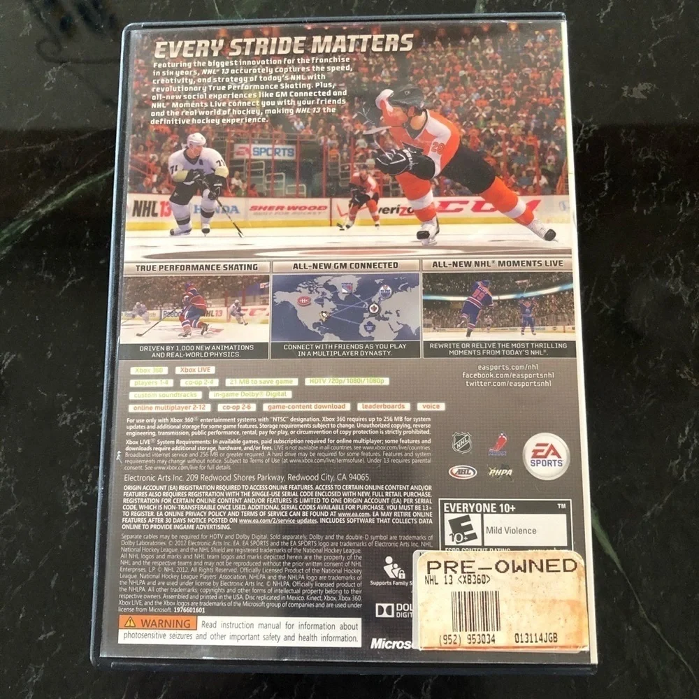 Xbox 360 nhl13